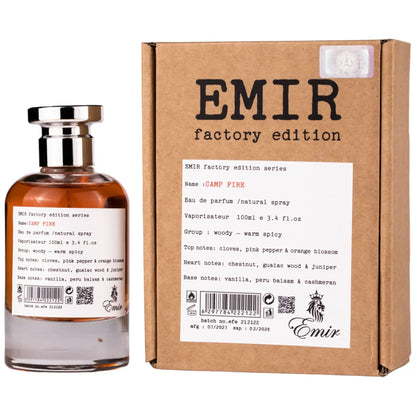 Parfum Emir Camp Fire Factory Edition, apa de parfum, barbati inspiratie By the Fireplace Maison Margiela