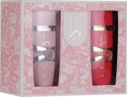 Set Parfumuri Lattafa Yara 100 ml si Yara Candy 100 ml, apa de parfum